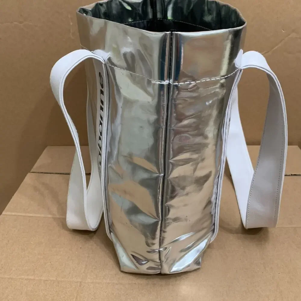 PACO RABANNE X SeaTrees Colab Vintage Carbon Neutral Metallic Silver Vinyl Tote